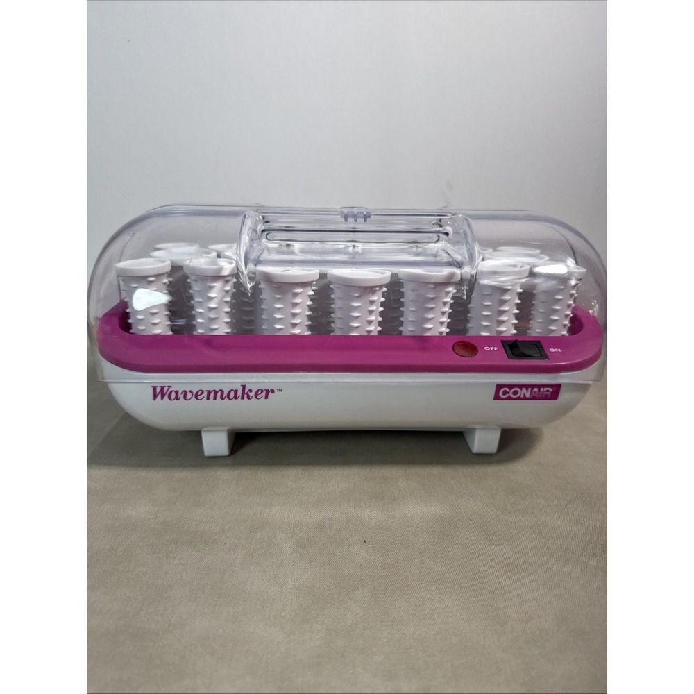 Conair Wavemaker HS16 20 Hot Rollers LG & MD &SM Curlers Clean No Clips TESTED